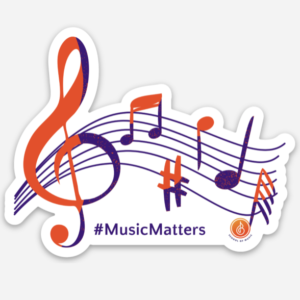 #MusicMatters Campaign Sticker